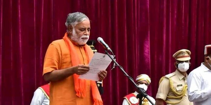 Karnataka primary and secondary education minister BC Nagesh