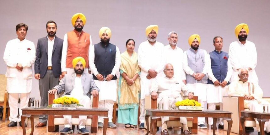 Punjab CM Bhagwant Mann and cabinet members (image source: Official Twitter account)