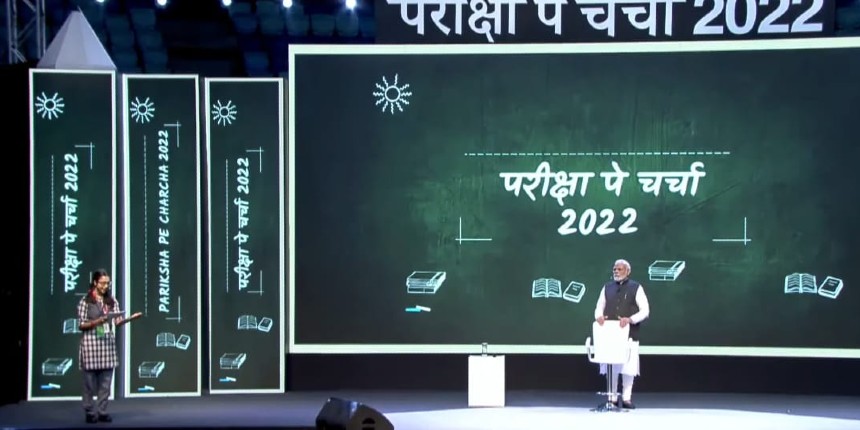 Pariksha Pe Charcha 2022: Prime Minister Narendra Modi interacting with students (Source: Twitter)
