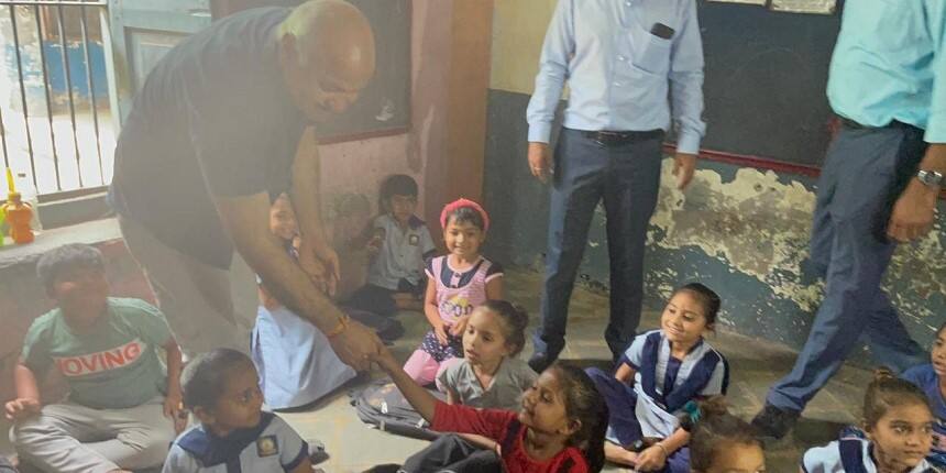 Manish Sisodia during visit to Gujarat government schools (Source: Official Twitter Account/@msisodia)