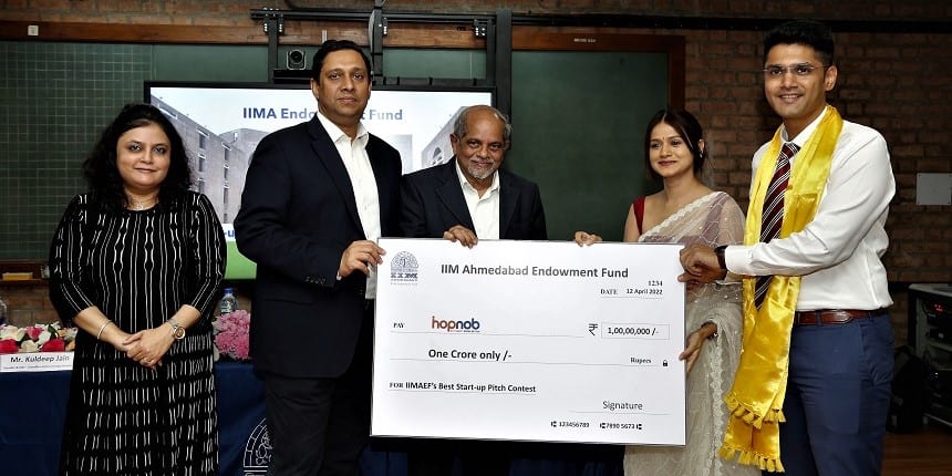 IIMA's Best Startup Pitch Contest winners (source: Official Press Release)