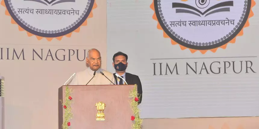 President Ram Nath Kovind at inauguration of IIM Nagpur new campus (source: Official Twitter account of President of India)