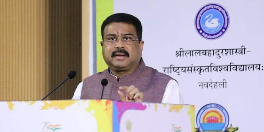 Dharmendra Pradhan at Central Sanskrit University (Source: Official Twitter Account)