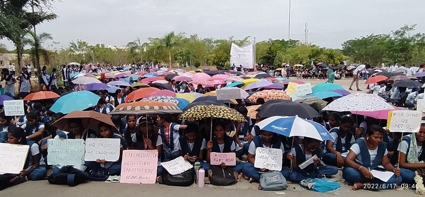 IIIT Basar students protest enters day 4; Telangana Education Minister appeals to withdraw agitation