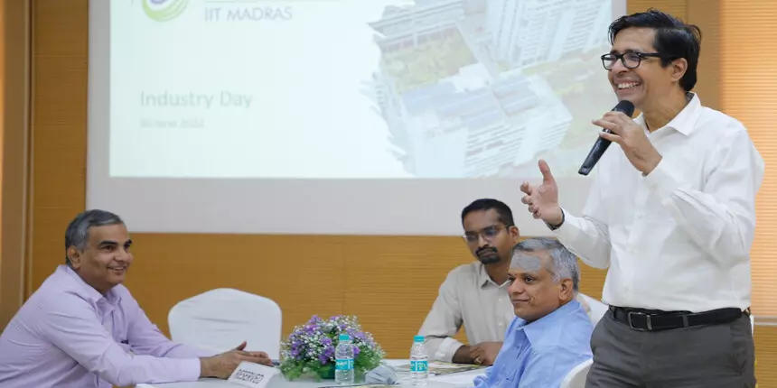 IIT Madras director V Kamakoti speaking at the industry meet (Image: IIT Madras)