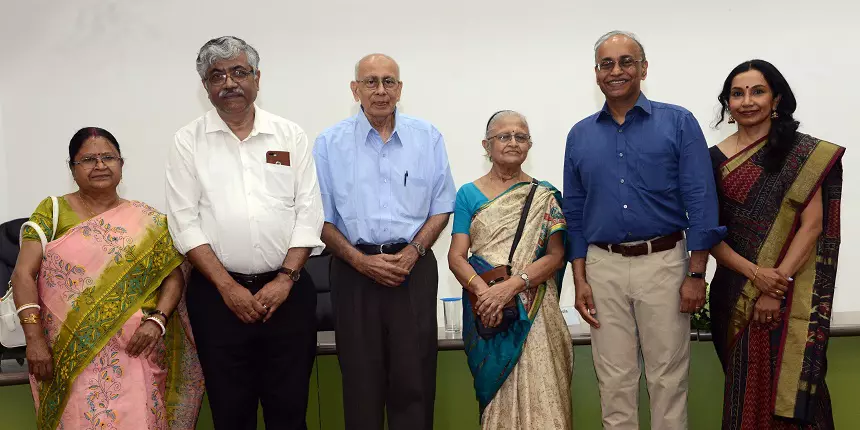 Professor Sarit Kumar Das, professor V Balakrishnan, and alumnus Satish Ramakrishna (Source: Official Press Release)