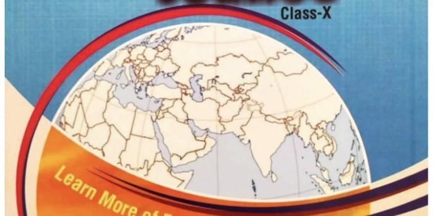 CBSE Class 10 textbook cover shows J-K not part of India, CBSE issues clarification