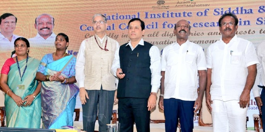 Union Minister Sarbananda Sonowal for better outcome in research, academics through Siddha