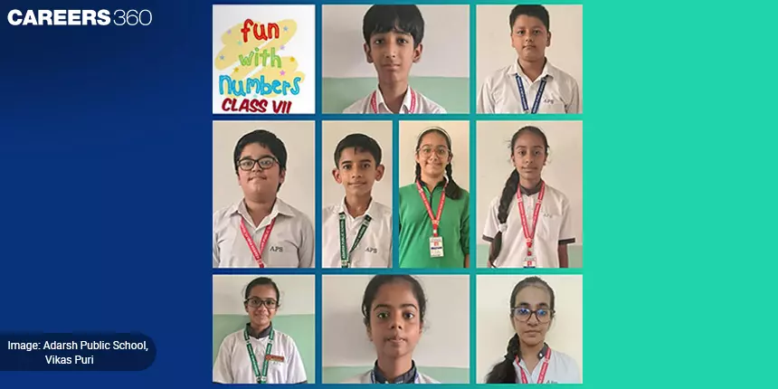 Adarsh Public School Organises Striking Out-Fun With Numbers Activity