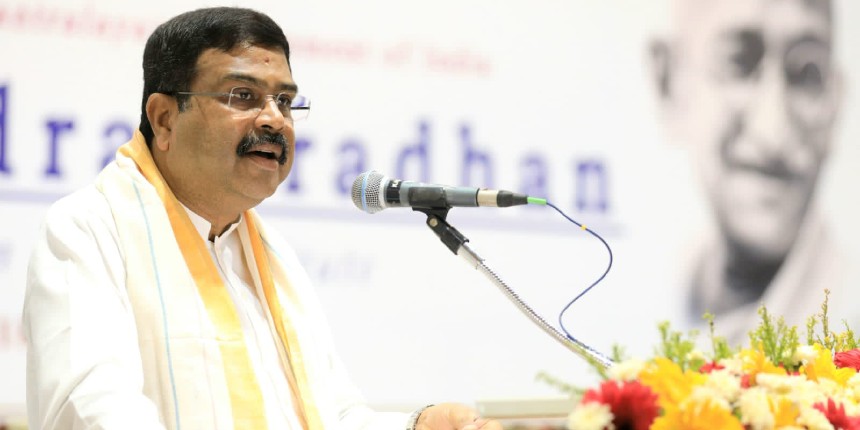Education minister Dharmendra Pradhan at the 36th convocation of SASTRA Deemed University (Image: Twitter/@dpradhanbjp)