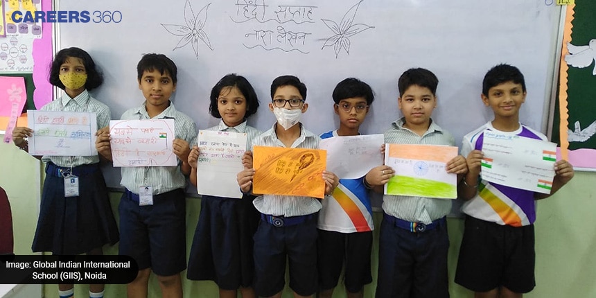 Global Indian International School (GIIS),  Noida Celebrates Hindi Diwas