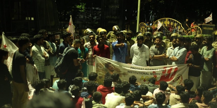 Protest erupts on NIT Calicut campus over suicide of alumnus