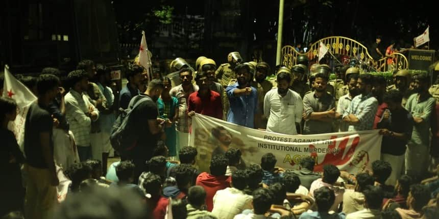 SFI Protest against LPU student death (Source: Twitter/@ThirdWorld)