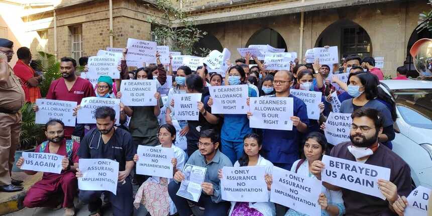 Doctor strike in Maharashtra today. (Picture: @/BmcMard)