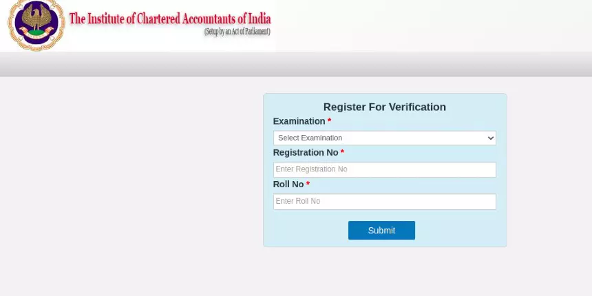 CA final, intermediate result verification process begins. (Image: ICAI official website)