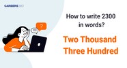 2300 In Words How To Write 2300 In English 