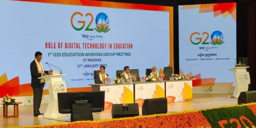 G20India education group. (Picture: IIT Madras Twitter)