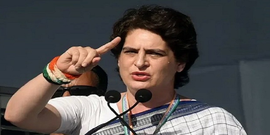 Priyanka Gandhi at Mandla said "250 scams" took place in the state where the BJP has been in power for "nearly 225 months". (Image: Wikimedia Commons)