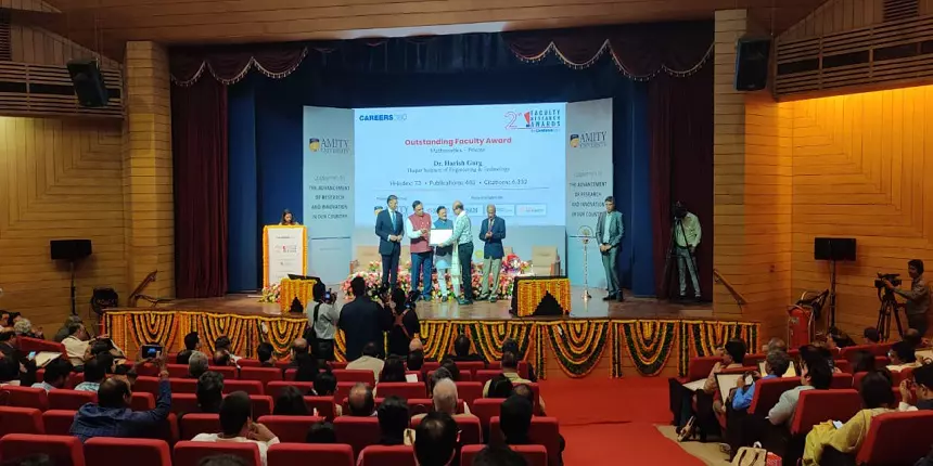 Careers360 Faculty Research Award 2023: Professors felicitated for contribution in engineering and mathematics. (Image: Careers360)