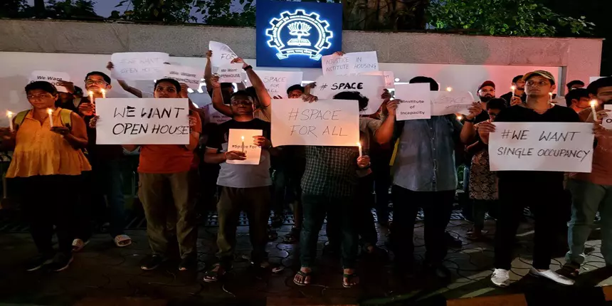 APPSC IIT has been protesting for two days after PhD scholars were evicted. (Image: Twitter)