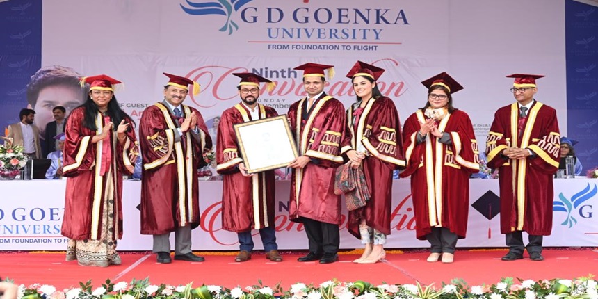 Union minister Anurag Thakur was the chief guest at 9th convocation ceremony of GD Goenka University. (Image: Press Release)