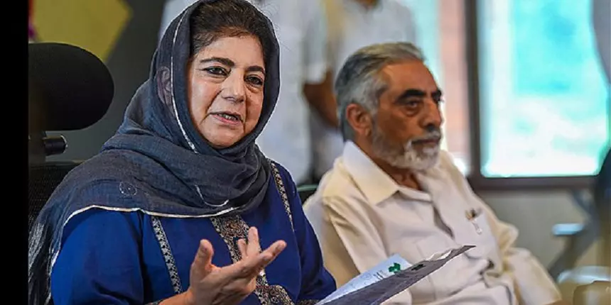 PDP president Mehbooba Mufti condemned the police action against the students. (Image: File photo/Wikimedia Commons)
