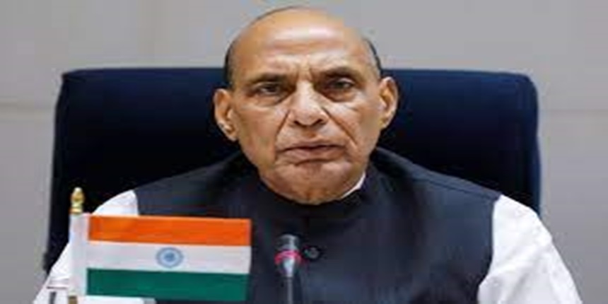 Rajnath Singh in 2019 approved admission of girl children to Sainik schools. (Image: Official)