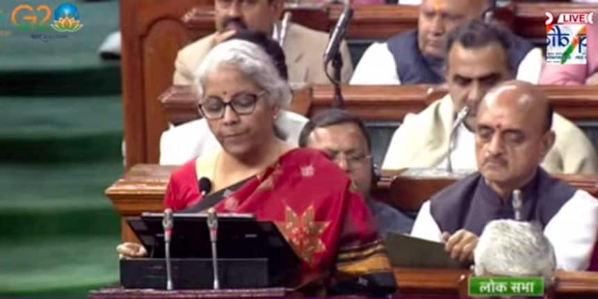 Union Budget 2023: Finance minister Nirmala Sitharaman delivers Budget speech 2023. (Image: PTI)