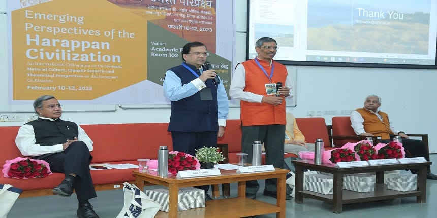 Dignitaries at the inauguration of the ASI Archaeology Chair at IITGN