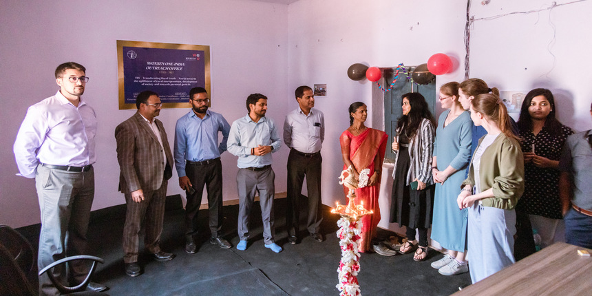 Woxsen University's One India Outreach office at ZPHS. (Picture: Press Release)
