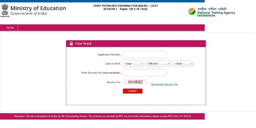 JEE Main Result 2023 Session 1 (Out) Live: 20 students score 100 percentile; result link at jeemain.nta.nic.in