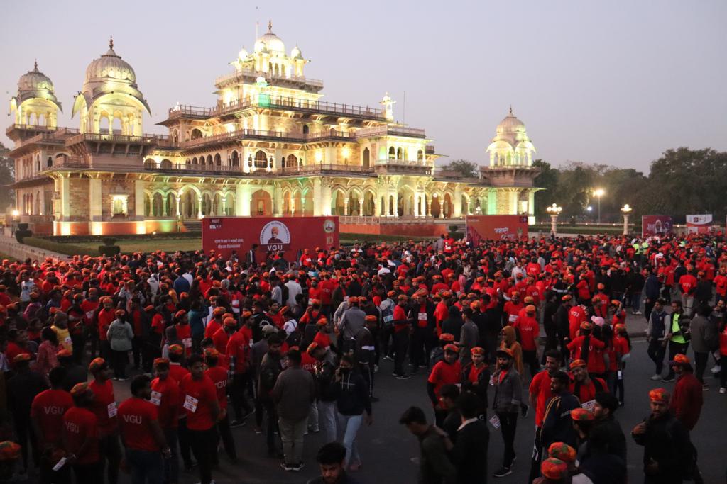VGU Jaipur participates in AU-Jaipur Marathon