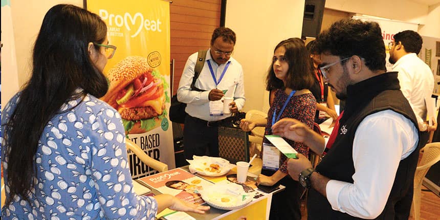 Exhibition of Promeat, a smart protein product incubated at NSRCEL of IIM Bangalore ( Image credit : Pranjuli Garg)