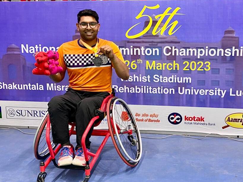 JMI student Khalid wins two bronze medals at Badminton championship (Image: JMI)