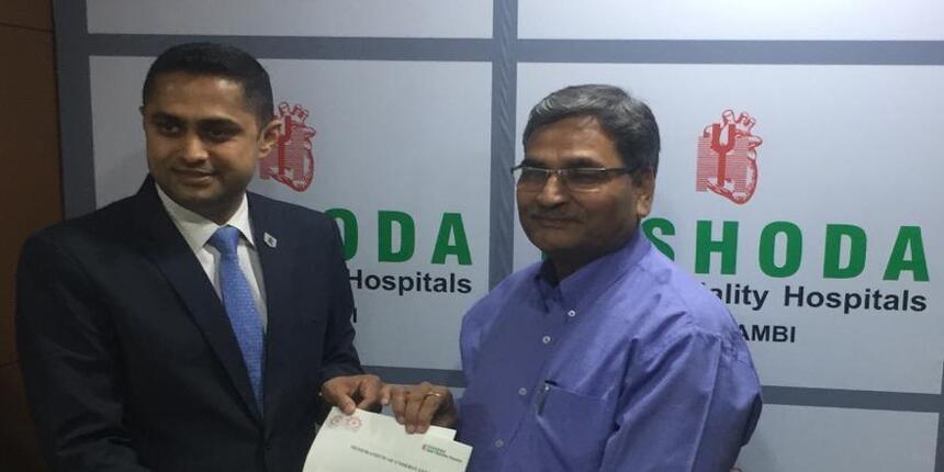 Mewar University and Yashoda Super Specialty Hospitals agreement signing. (Picture: Press Release)