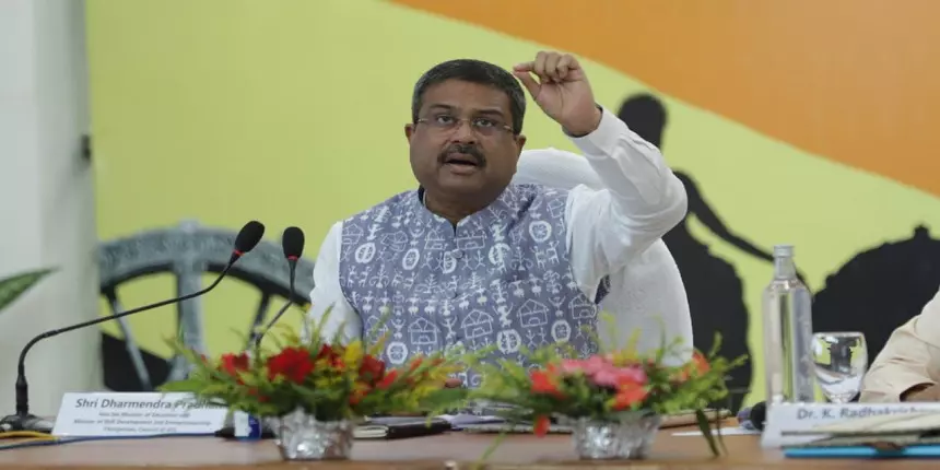 Dharmendra Pradhan at IIT Council meeting today (Source: Official Release)