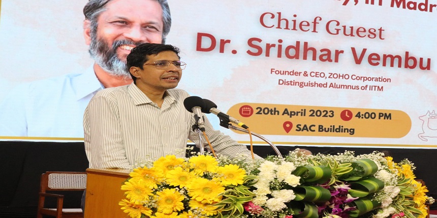 IIT Madras director at institute day today (Official Release)