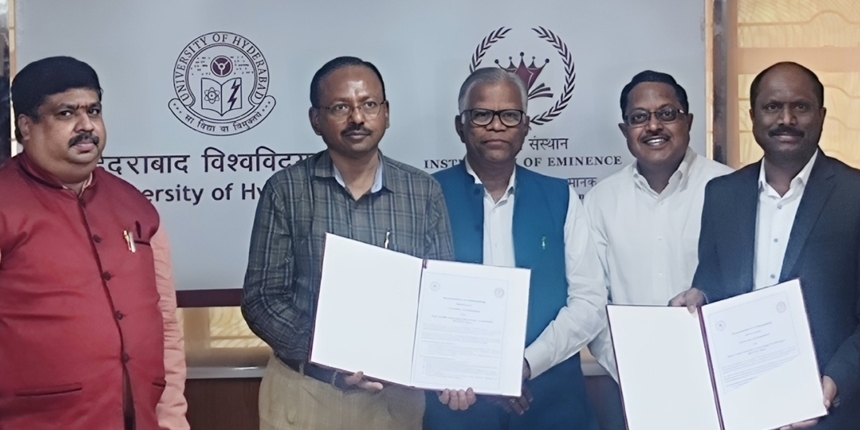 University of Hyderabad signs agreement with RGUKT for internationalisation of higher education