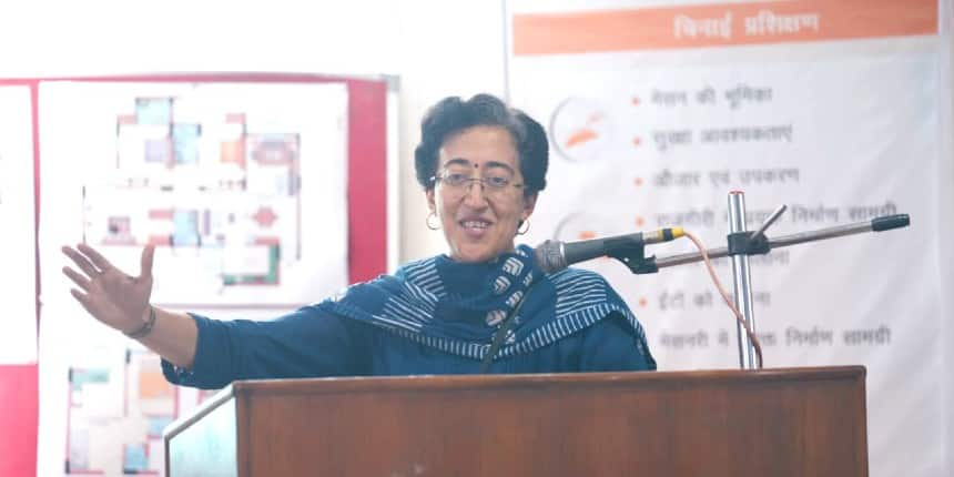 Delhi education minister Atishi