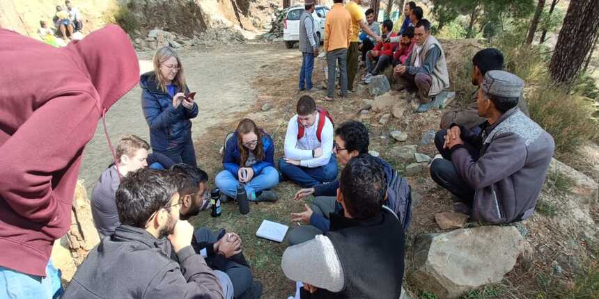 18 students from WPI on fieldwork with IIT Mandi for ISTP program (Image source: IIT Mandi)