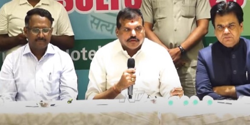 AP SSC 10th supplementary exam dates announced, no revaluation this year. Image: AP education minister Botcha Satyanarayana (Source: Youtube)