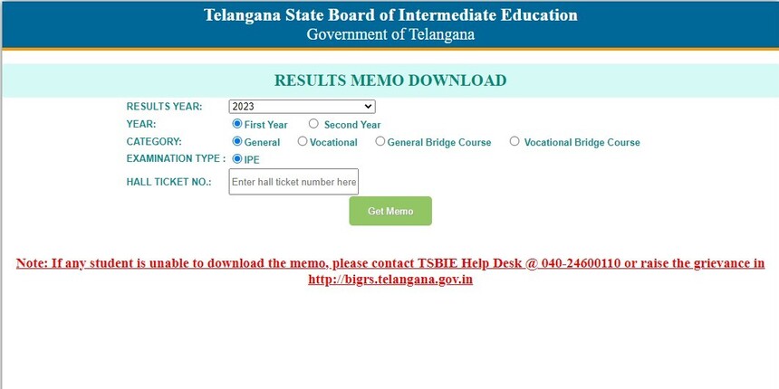 TS Inter 1st, 2nd year results declared by Telangana board at the official website tsbie.cgg.gov.in (Image: TSBIE official website)