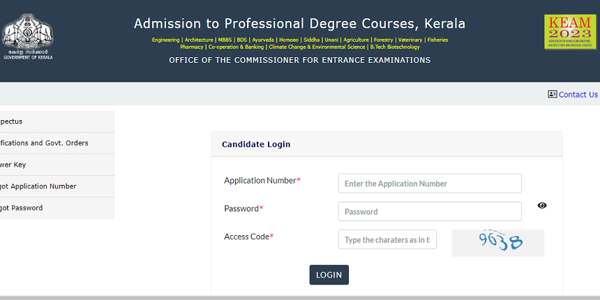 Last date to submit Kerala KEAM applications for MBBS, BDS, BArch admission. (Image: KEAM official website)
