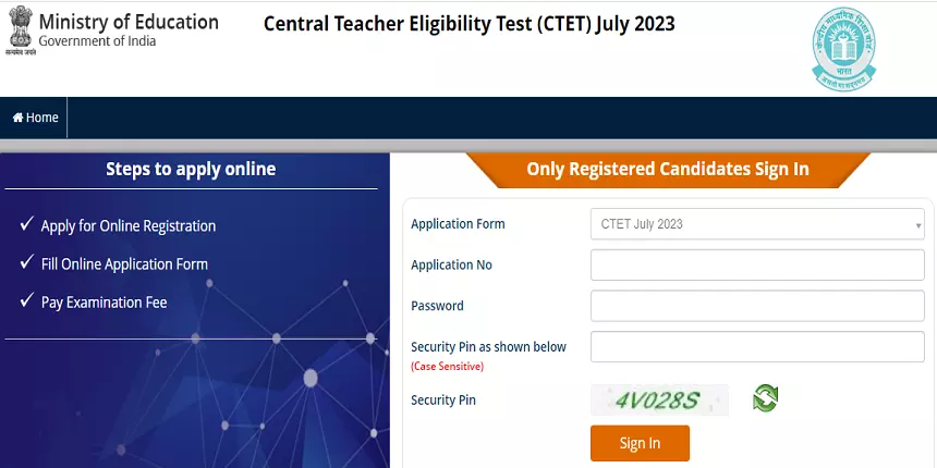 CTET 2023: Last date make correction, what can be edited. (Image: CBSE CTET official website)