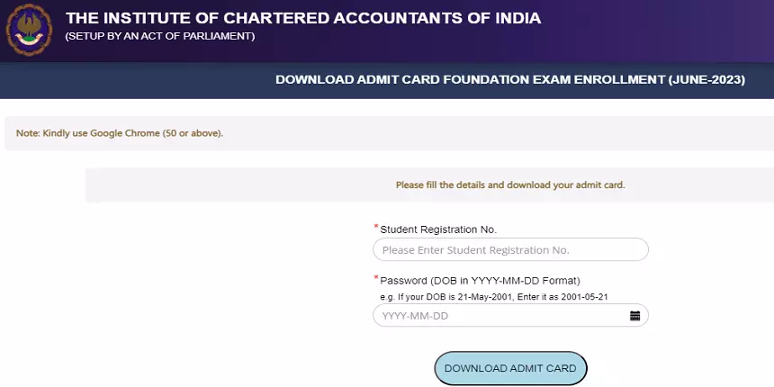 ICAI CA Foundation June exams will be held between from June 24 to 30. (Image: Official website/icai.org)