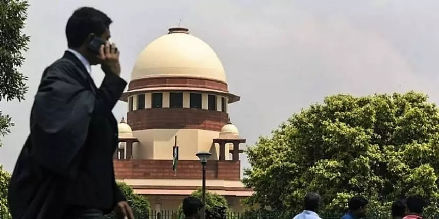 LSAT India 2023: Even candidates with very low scores got offers from law schools (Supreme Court stock image: PTI)
