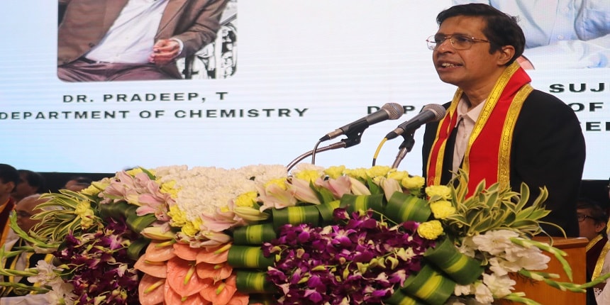 IIT Madras director in the convocation today