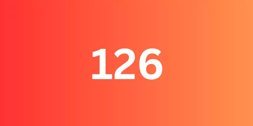 Table Of 126