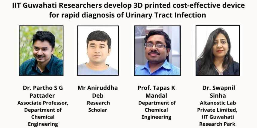 IIT Guwahati develops 3D printed device for fast diagnosis of Urinary Tract Infection (Image Source: Official website)