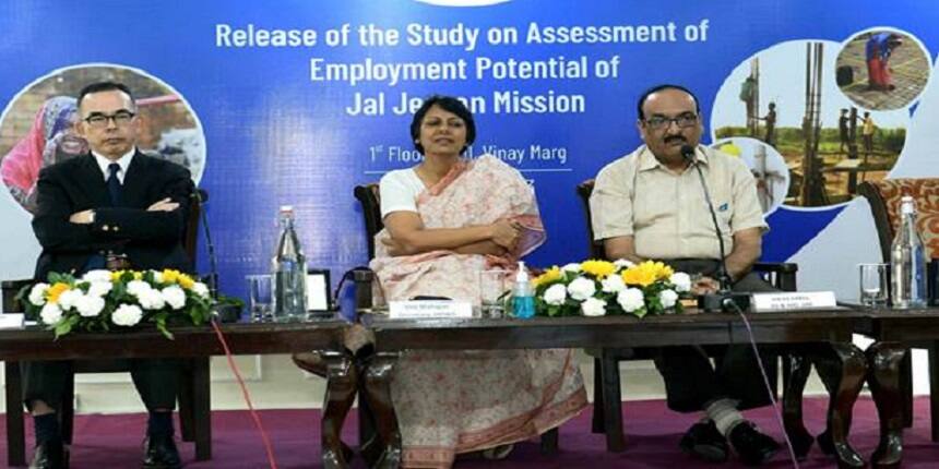 IIM Bangalore released the Study on ‘Assessment of Employment Potential of Jal Jeevan Mission’ today. (Image: PIB)